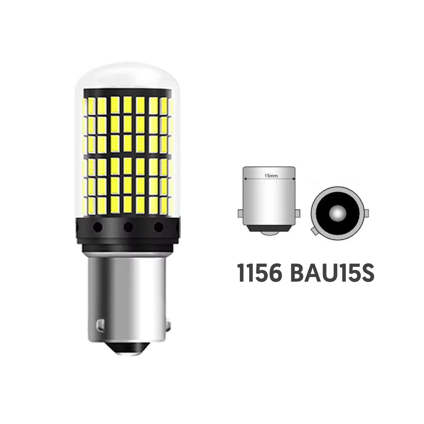 LED диодни крушки със 144 SMD диода - 1156 BAU15S