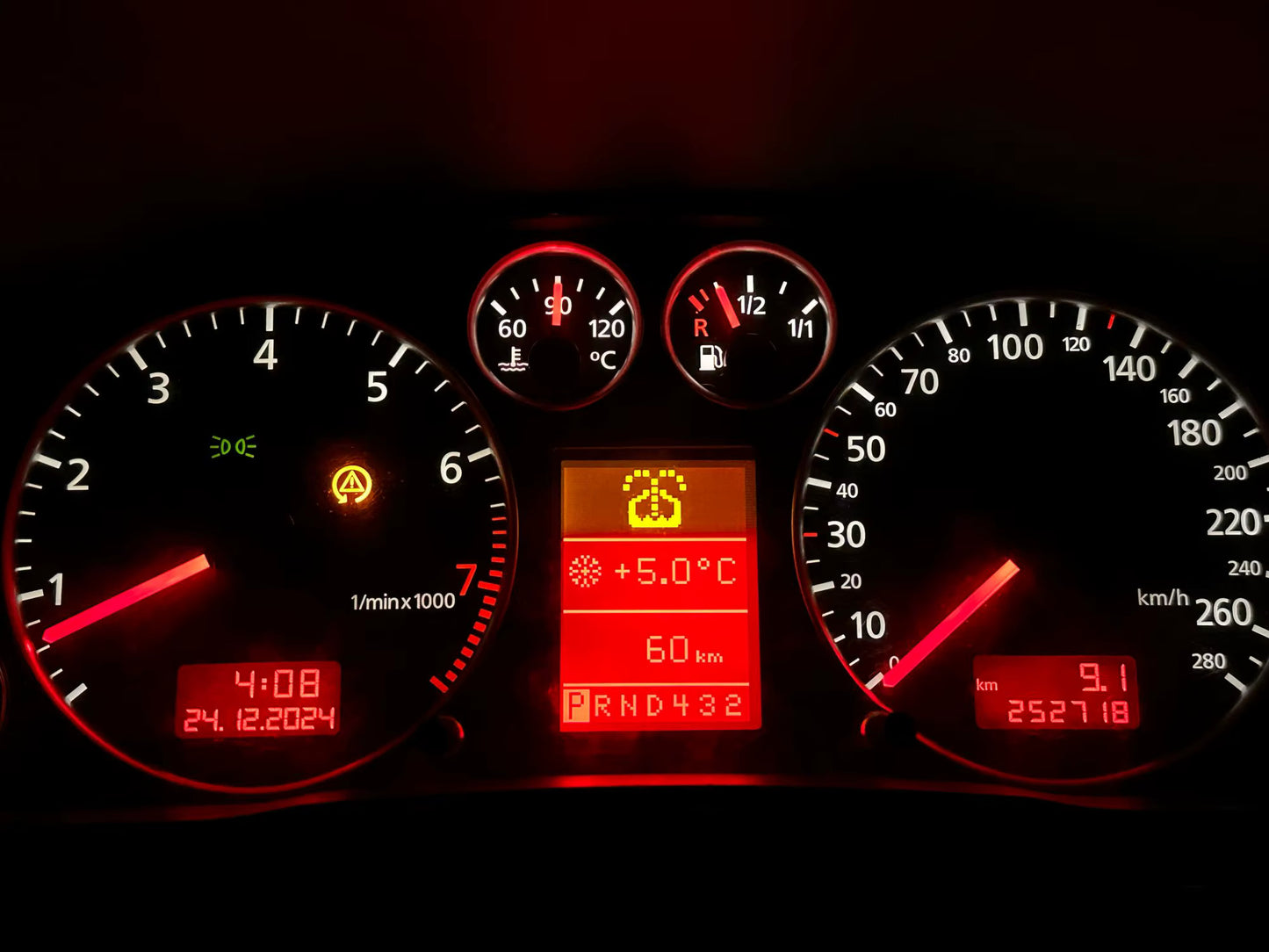 VDO дисплей за табло на Audi, VW, Seat и Skoda