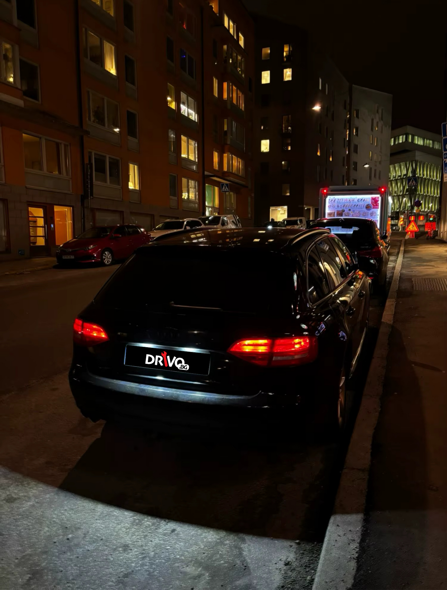 LED плафони за заден номер Audi A4, A5, A6 - пример