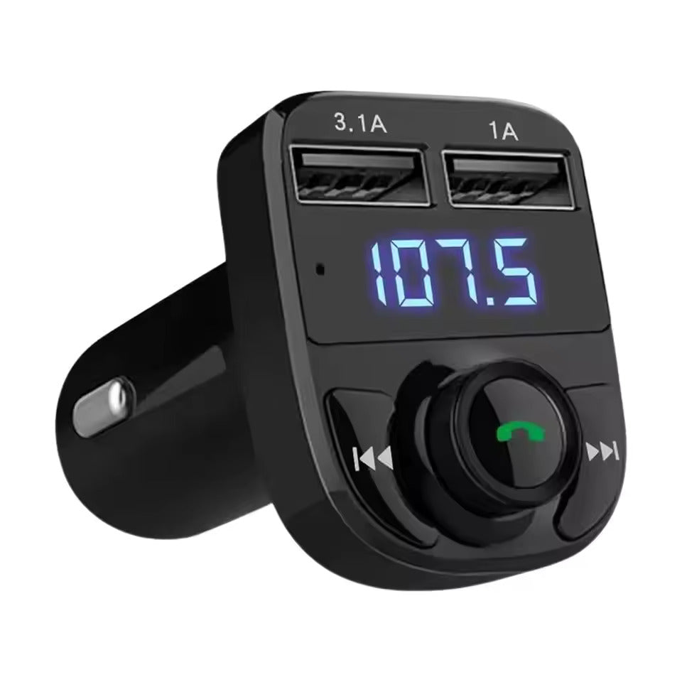 Bluetooth FM трансмитер с USB зарядно и микрофон за кола