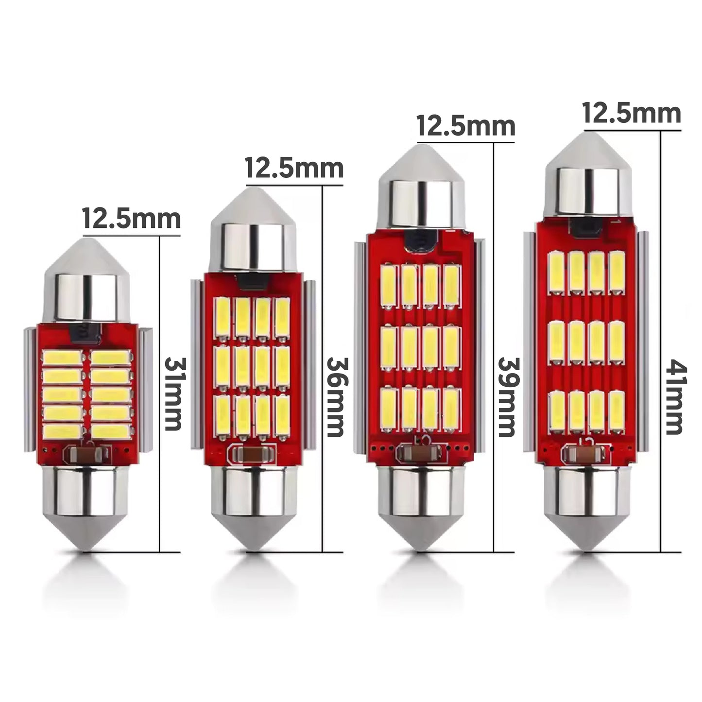 Изключително Mощни CANBus LED крушки тип Festoon