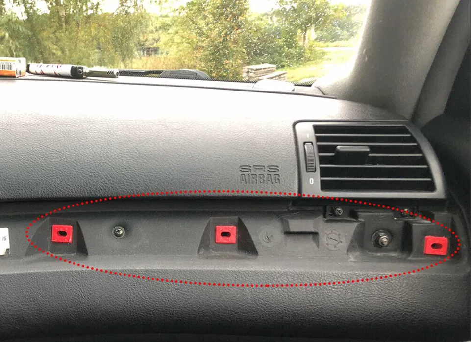 Щипки за лайсна на таблото на BMW E39, Е46, Е65, Е66, Е83 и Е90