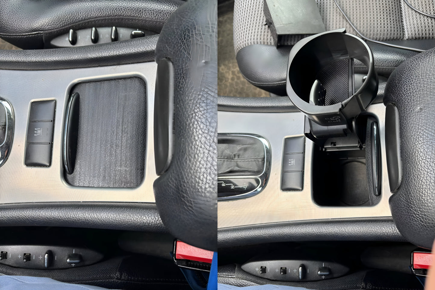 Нова висококачествена поставка за чаши за Mercedes-Benz W203 C-Class - от клиент отворена и затворена