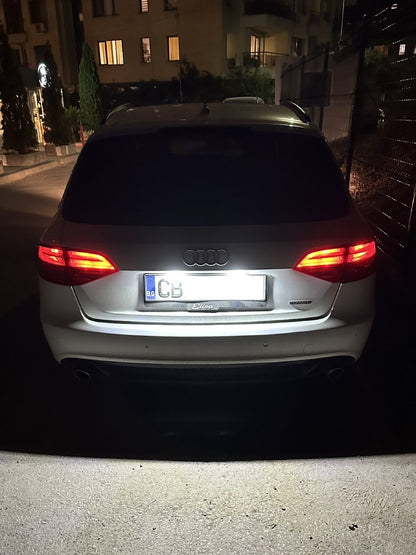 LED Плафони за Заден Номер на Audi A4, A5, A6, A7, Q5, Golf 6