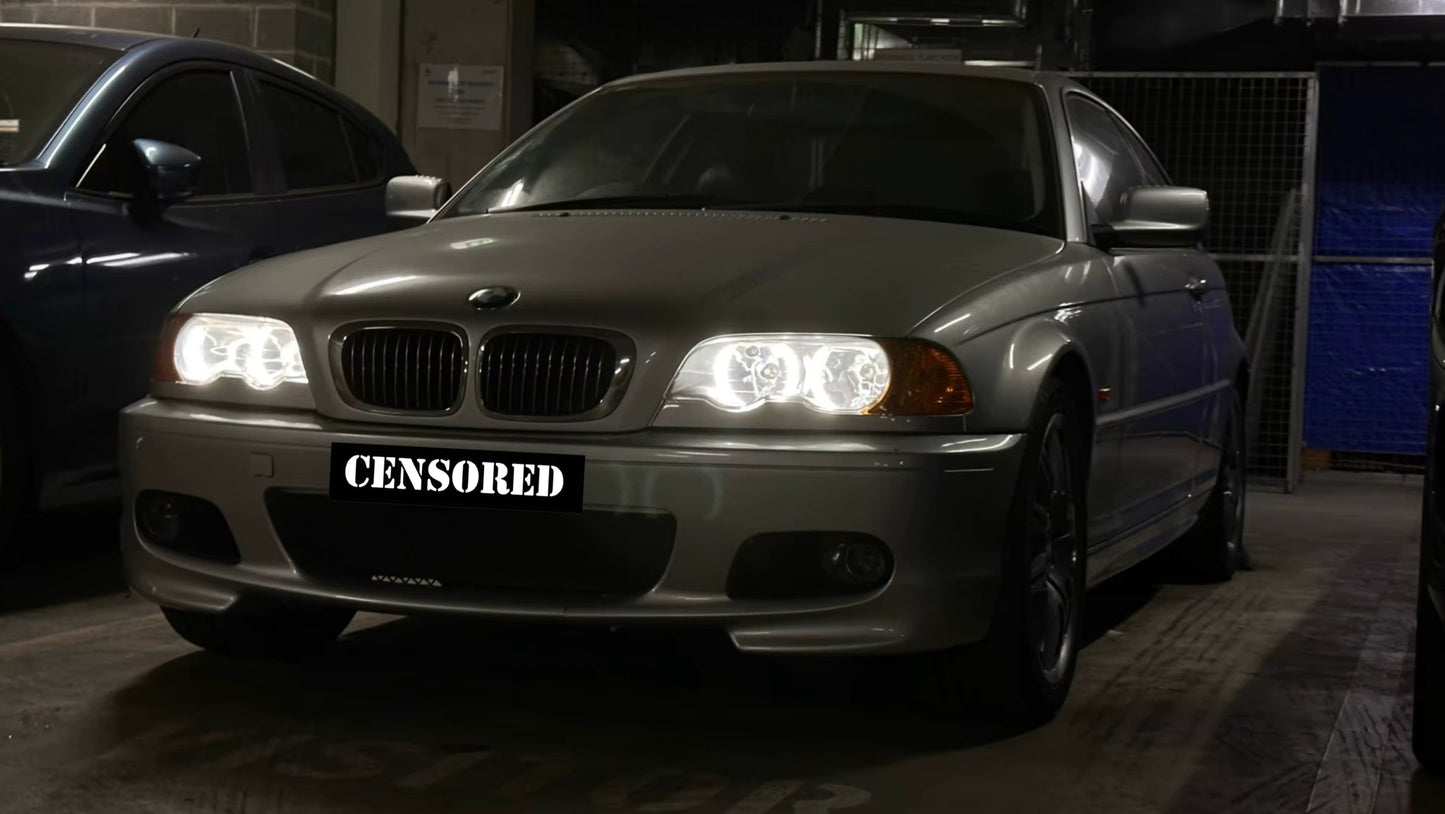 Cotton LED ангелски очи за BMW 3 серия E46 купе pre-face