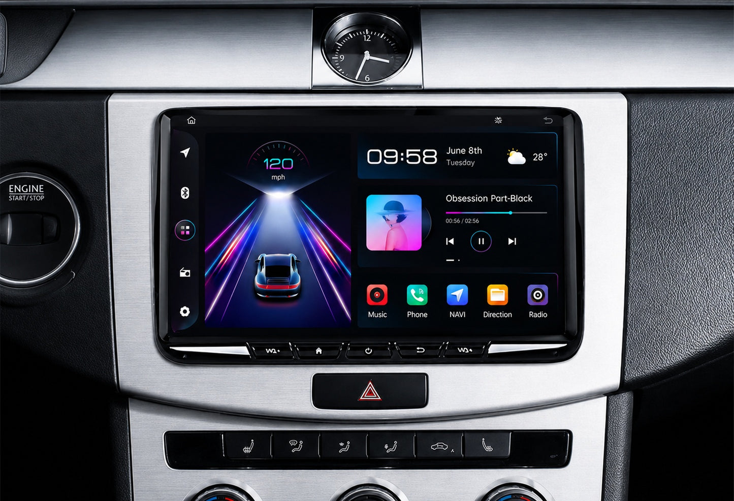 9" Android Мултимедия за VW Golf, Passat, Seat Leon и Skoda