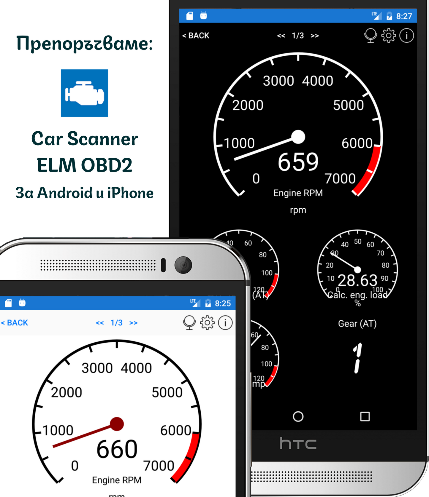 Универсална Bluetooth OBD2 Диагностика