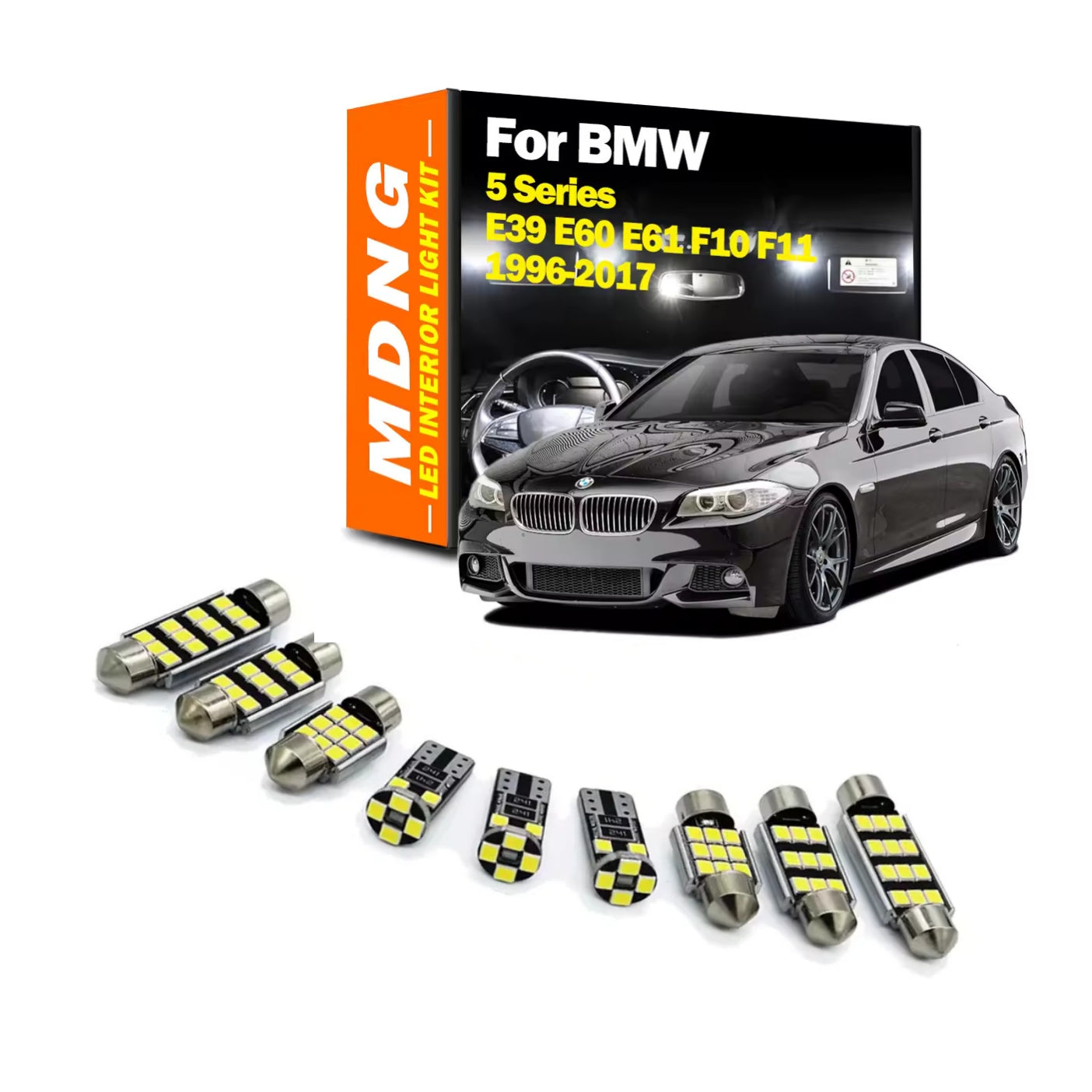 LED за интериор за BMW 5 Серия E39, E60, E61, F10, F11