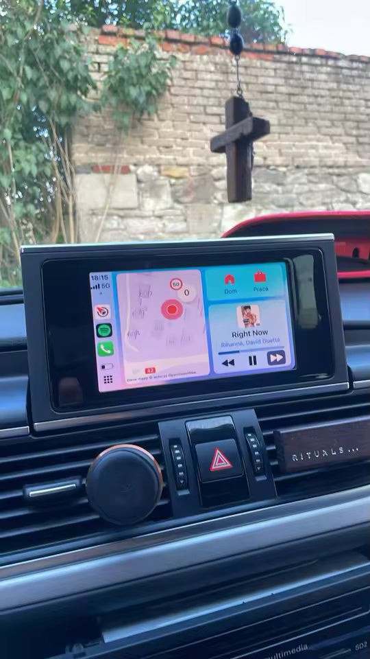 Висококачествен Carplay модул за RMC медия на Аudi A6 и A7 - пример