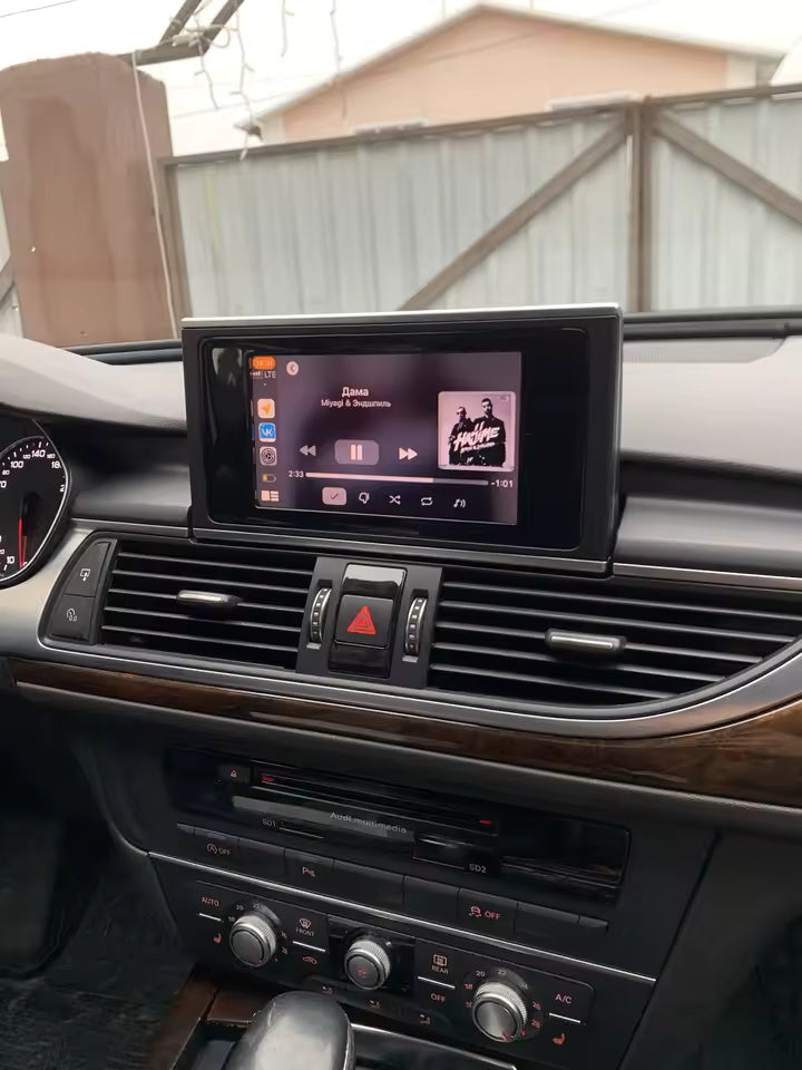 Висококачествен Carplay модул за RMC медия на Аudi A6 и A7 - пример от клиент