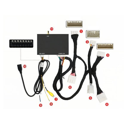 Carplay и Android Auto модул за Toyota Touch 2.0 и Entune 2.0 - съдържание на комплекта