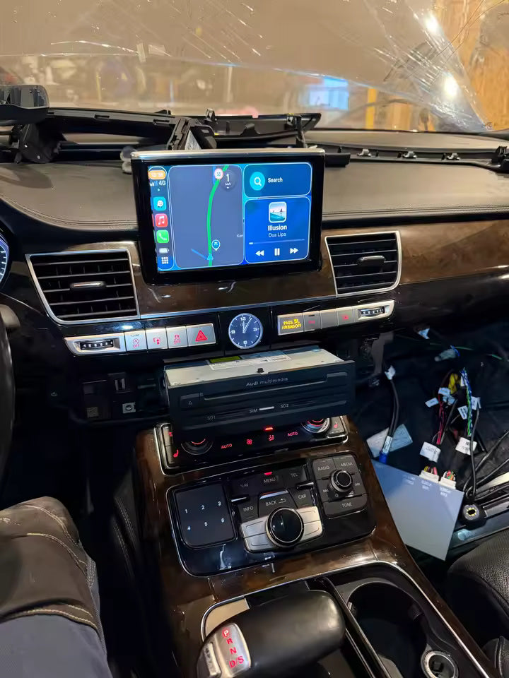 Висококачествен Carplay модул за Аudi a8 D4 с 3G MMI навигация - пример