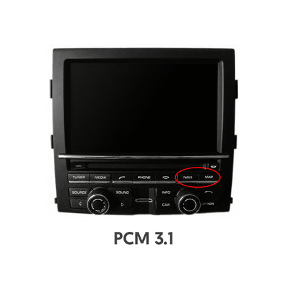 Висококачествен CarPlay и Android Auto модул за Porsche Cayenne, Macan и други с PCM 3.1 медия - примерна медия