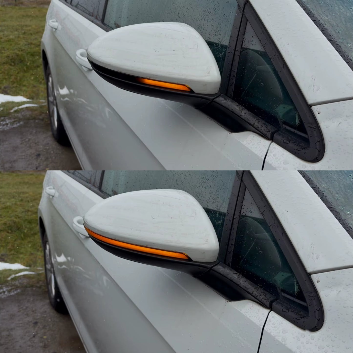 LED динамични мигачи за огледала на VW Golf 7 и Jetta 7 - пример