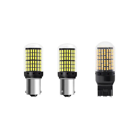 Висококачествени LED диодни крушки със 144 SMD диода.