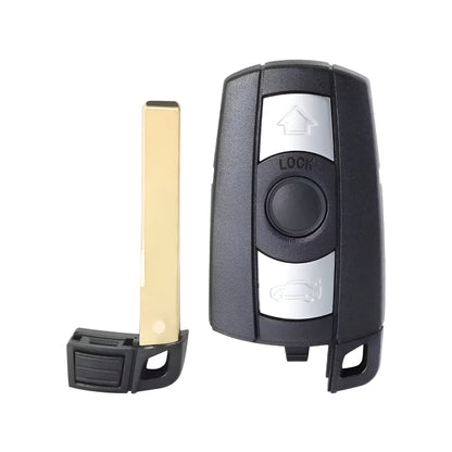 Нов висококачествен ключ за BMW E60, E70, E81, E90 и други - отпред и HU92 физически ключ