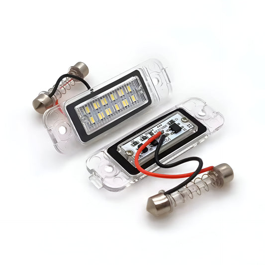 LED плафони за задния номер на W163, W164 и X164 с директен монтаж отпред и отзад