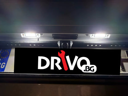 LED плафони за задния номер на W163, W164 и X164 с директен монтаж - поставени