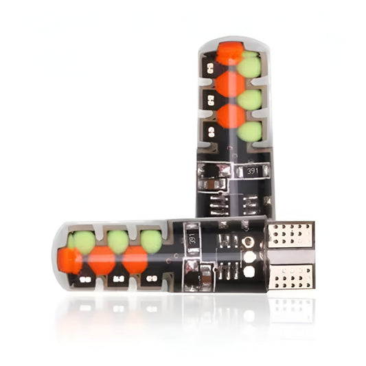 Комплект многоцветни T10 крушки и дистанционно за избор на цвят