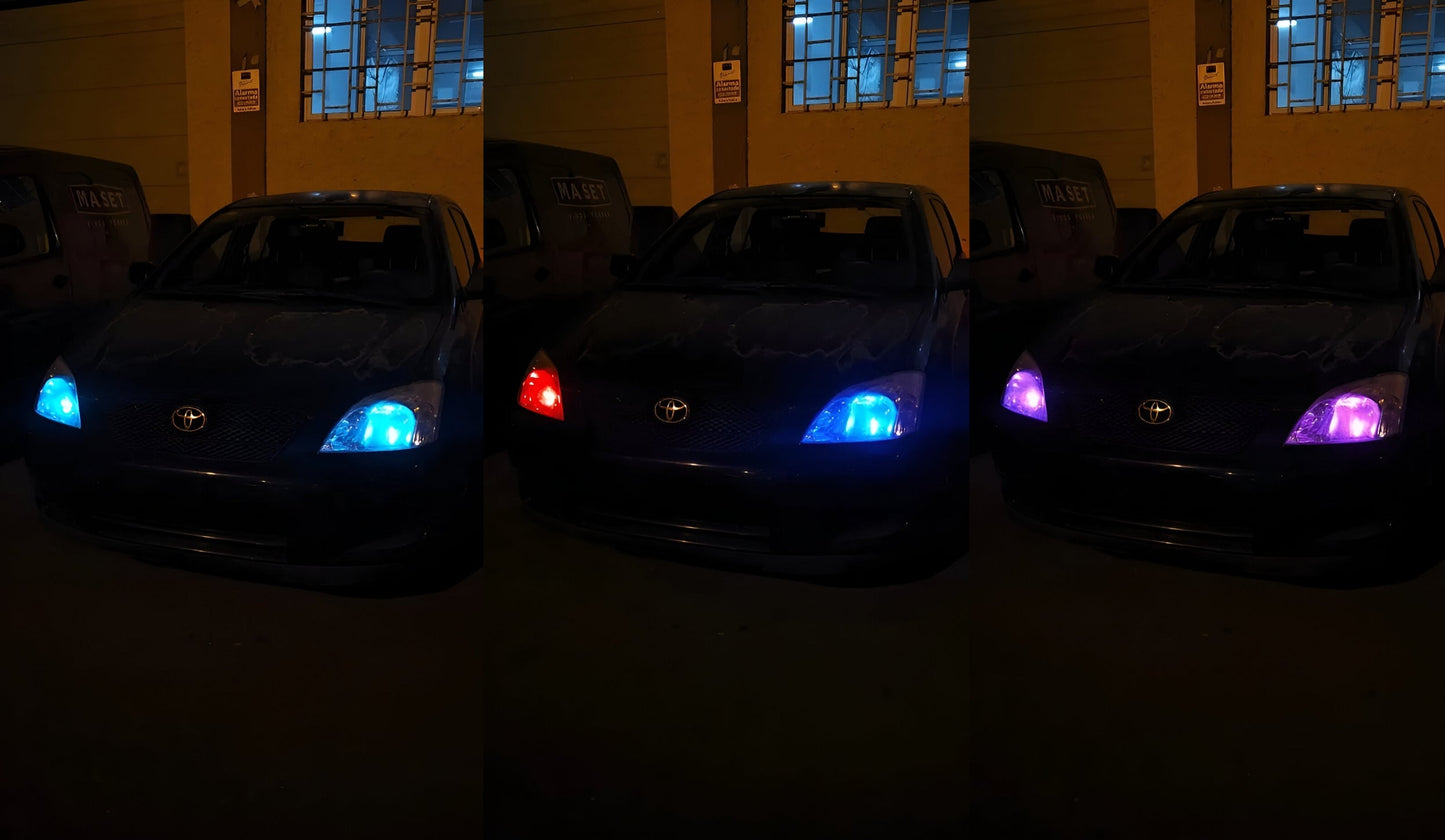 Комплект многоцветни T10 крушки и дистанционно за избор на цвят - пример от клиент