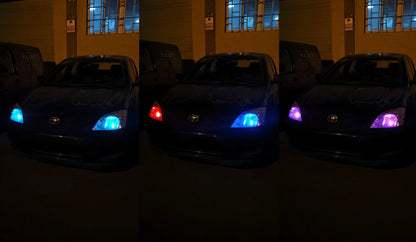 Комплект многоцветни T10 крушки и дистанционно за избор на цвят - пример от клиент