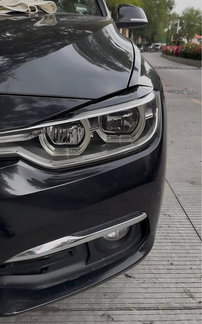 Висококачествени вежди за фарове на BMW 3 серия F30 и F31 (2011 - 2019) - отблизо от клиент